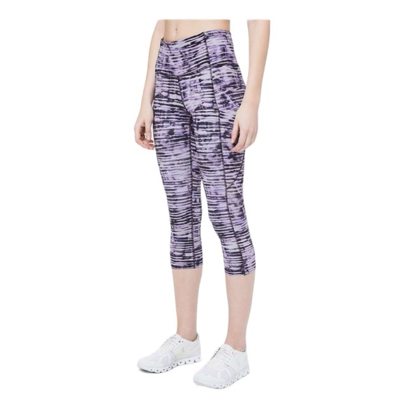 lululemon athletica Pants - Lululemon SZ 8 Fast & Free Crop Nulux 19" New Horizon Multi